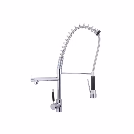 Mélangeur d'évier à ressort, articles sanitaires, robinet de cuisine à 3 voies, eau potable