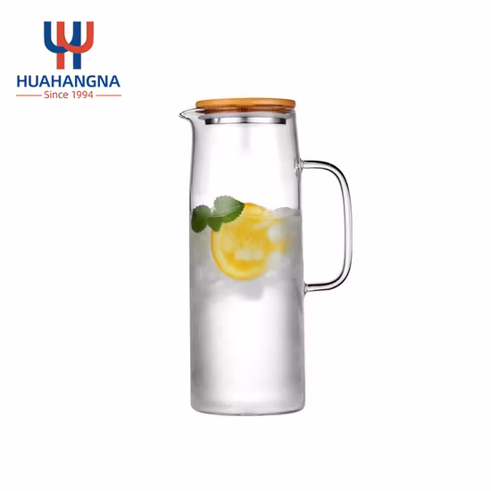 Pichet en verre avec couvercle, pichet à thé glacé, pichet à eau