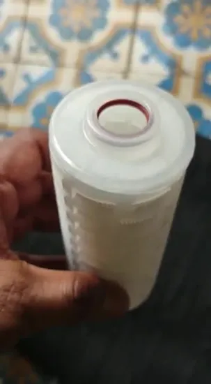 Filtre à cartouche en gros PP/Pes/PTFE/PVDF/nylon cartouches filtrantes en profondeur plissées pour le traitement de l'eau filtre à huile filtre à vin